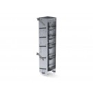 Ranger Design 5 Tier refrigerant rack for large bottles, aluminum, 14"d x 13"w x 62&frac12;"h, 6003