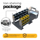 Ranger Design Aluminum Van Shelving Package, Chevrolet Express, 155 \\"WB, GSL-27