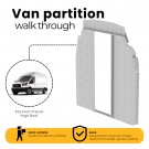 Straight Walk Through Van Partition, Steel, Ford Transit High Roof