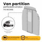 Ranger Design Straight Van Partition with Perforated Window, No Access, Steel, Ford Transit High Roof