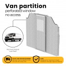 Van Partition, Straight, Perf Window, Ford Transit LR