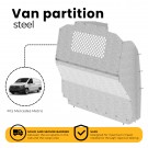 Ranger Design Contoured Van Partition with Perforated Window, Steel, Mercedes Metris