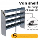 N5 Composite Aluminum Van Shelving, 72&Prime; Wide, 4 Trays &ndash; N5-RA72-4C