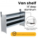 Ranger Design S3 Series Cargo Van Shelving, 60" Wide, 3 Trays, S3-RA60-3