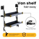 Ranger Design Fold-Away Shelf unit, with 2 shelves, 47.5"h x 36"w, F4-RA36-2