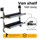 Ranger Design Fold-Away Shelf unit, with 2 shelves, 47.5"h x 48"w, F4-RA48-2