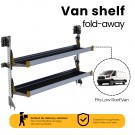 Ranger Design Fold-Away Shelf unit, with 2 shelves, 47.5"h x 72"w, F4-RA72-2