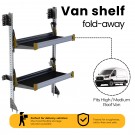 Ranger Design Fold-Away Shelf unit, with 2 shelves, 64"h x 36"w, F5-RA36-2