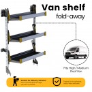 Ranger Design Fold-Away Shelf unit, with 3 shelves, 64"h x 36"w, F5-RA36-3