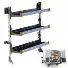 Ranger Design Fold-Away Shelf unit, with 3 shelves, 64"h x 48"w, F5-RA48-3