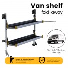 Ranger Design Fold-Away Shelf unit, with 2 shelves, 64"h x 60"w, F5-RA60-2