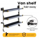 Ranger Design Fold-Away Shelf unit, with 3 shelves, 64"h x 60"w, F5-RA60-3