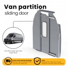 Sliding Door Aluminum Van Partition With Window, Fits Mercedes Sprinter High Roof - 3068-DH
